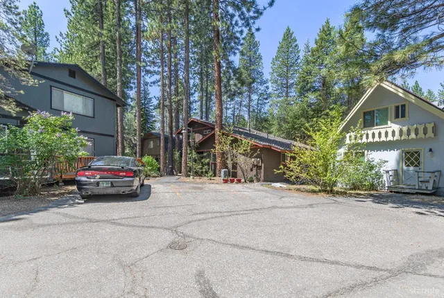 a car parked in front of a house