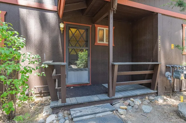 a view of front door