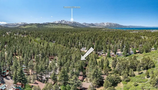 a view of a city and a mountain view