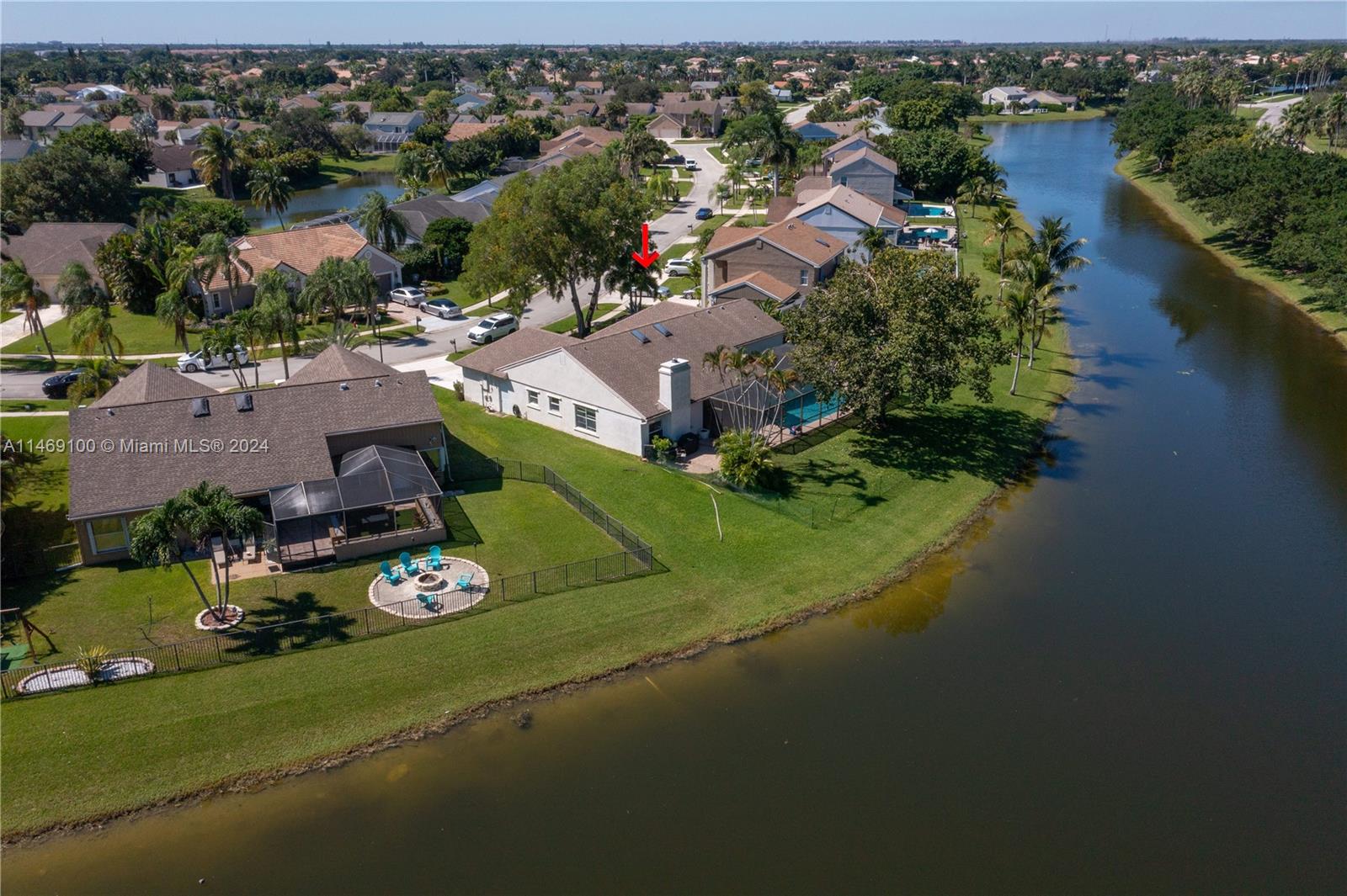 12083 Rockwell Way Boca Raton, FL 33428 - Photo 37 of 47 an aerial view of a house with a lake view