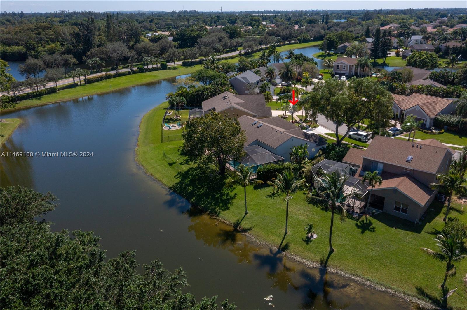 12083 Rockwell Way Boca Raton, FL 33428 - Photo 38 of 47 an aerial view of a house with a lake view