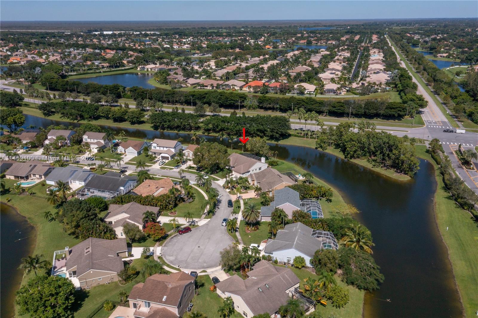 12083 Rockwell Way Boca Raton, FL 33428 - Photo 40 of 47 an aerial view of lake and residential houses with outdoor space