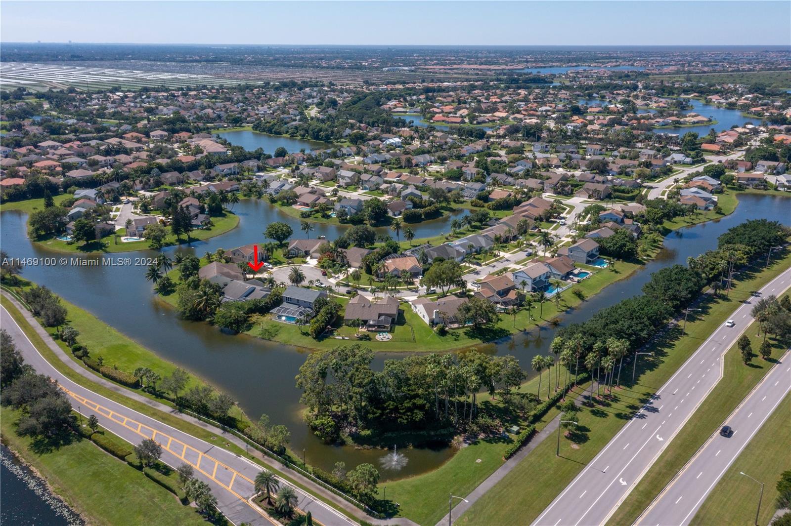 12083 Rockwell Way Boca Raton, FL 33428 - Photo 46 of 47 an aerial view of a residential houses with outdoor space and trees