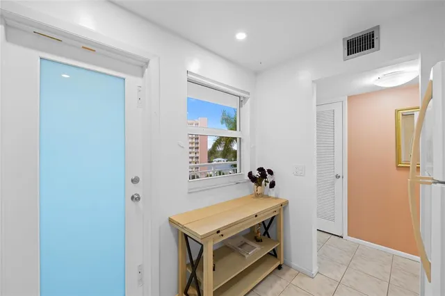 a room with furniture and a table