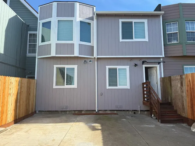 a view of a house with an empty space