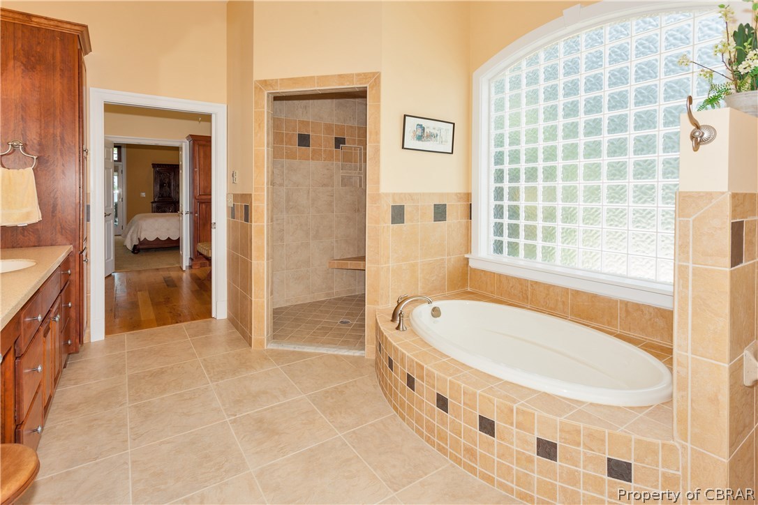 215 McSwain Road White Stone, VA 22578 - Photo 14 of 31 Master Bath - Luxurious with walk in shower and soaking tub