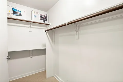 a close view of closet