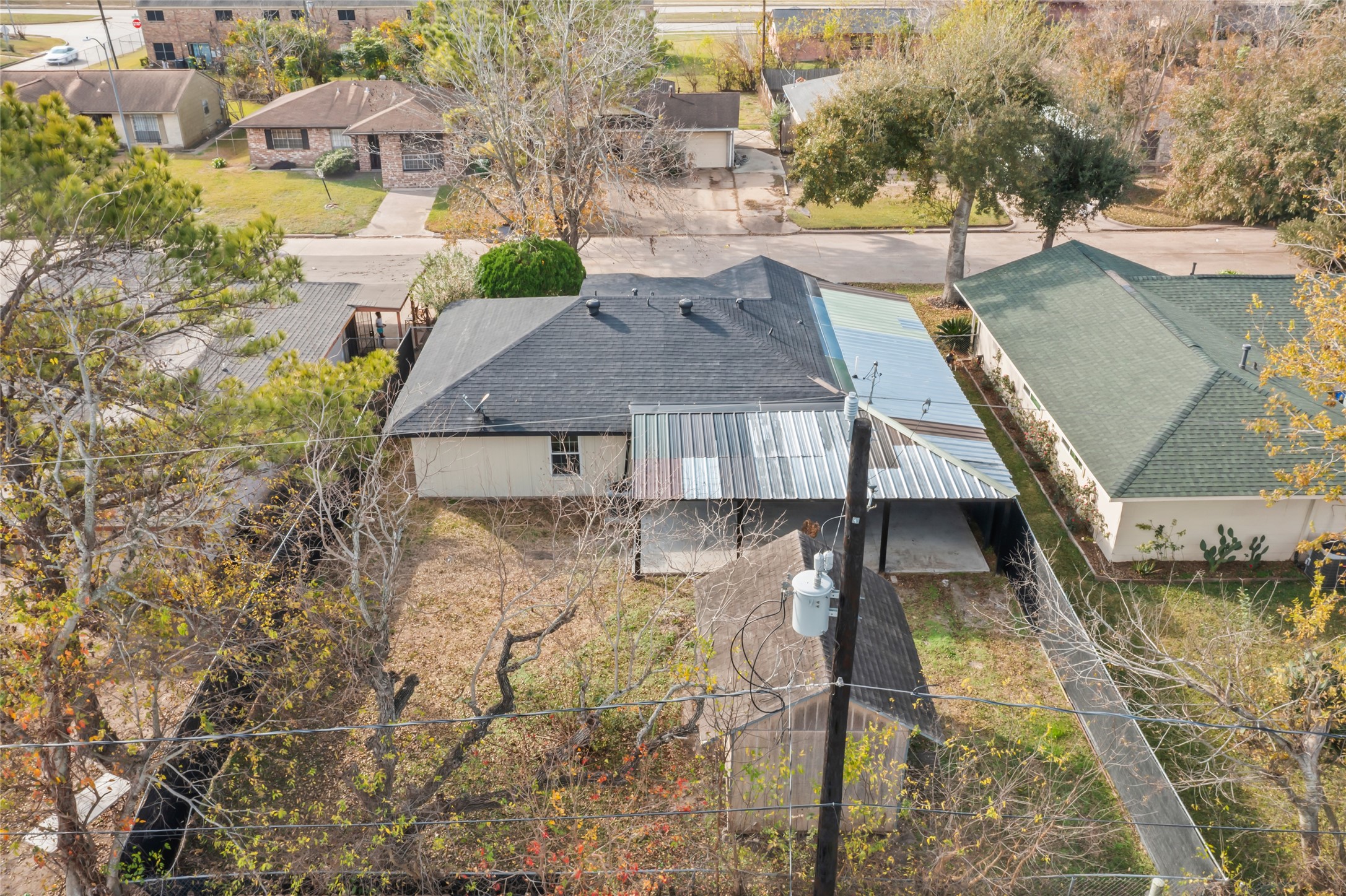12707 Southbridge Road Houston, TX 77047 - Photo 20 of 23 a aerial view of a house with a yard