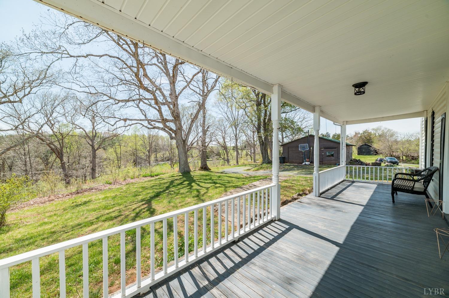 1103 Manley Branch Road Concord, VA 24538 - Photo 50 of 56 a view of balcony with wooden floor and fence