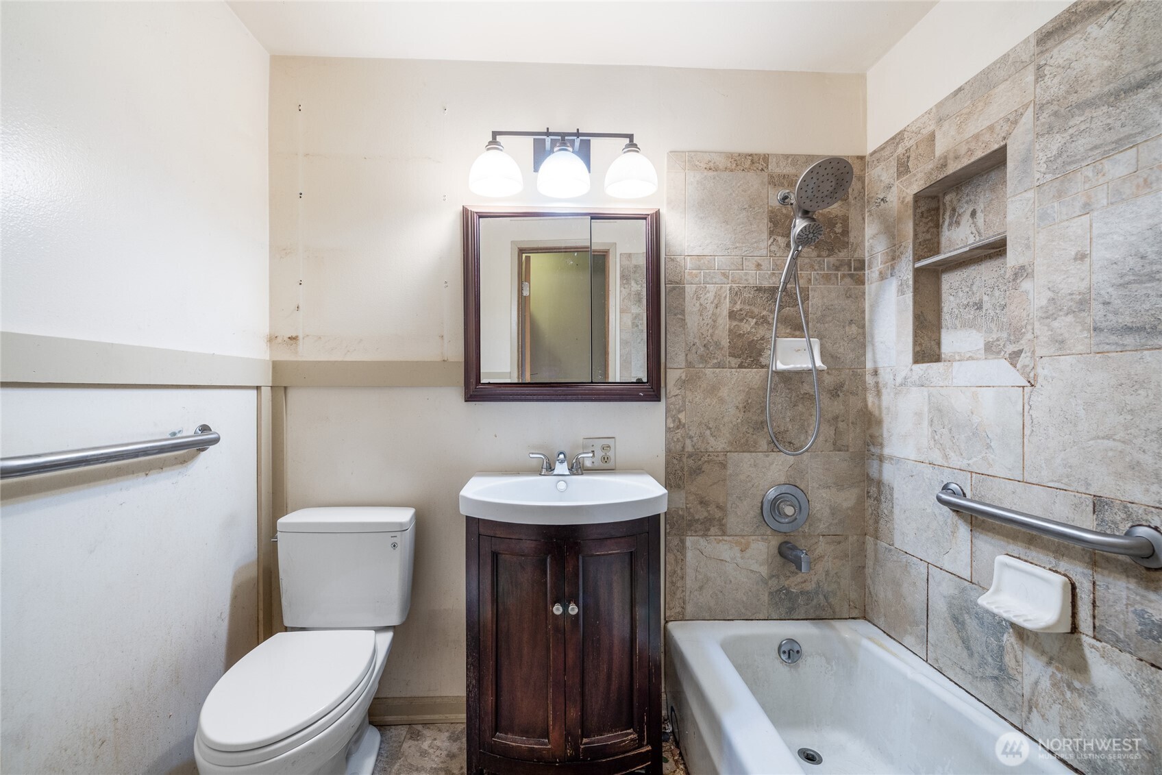 20822 Southeast 271st Street Covington, WA 98042 - Photo 10 of 30 a bathroom with a sink a toilet and shower