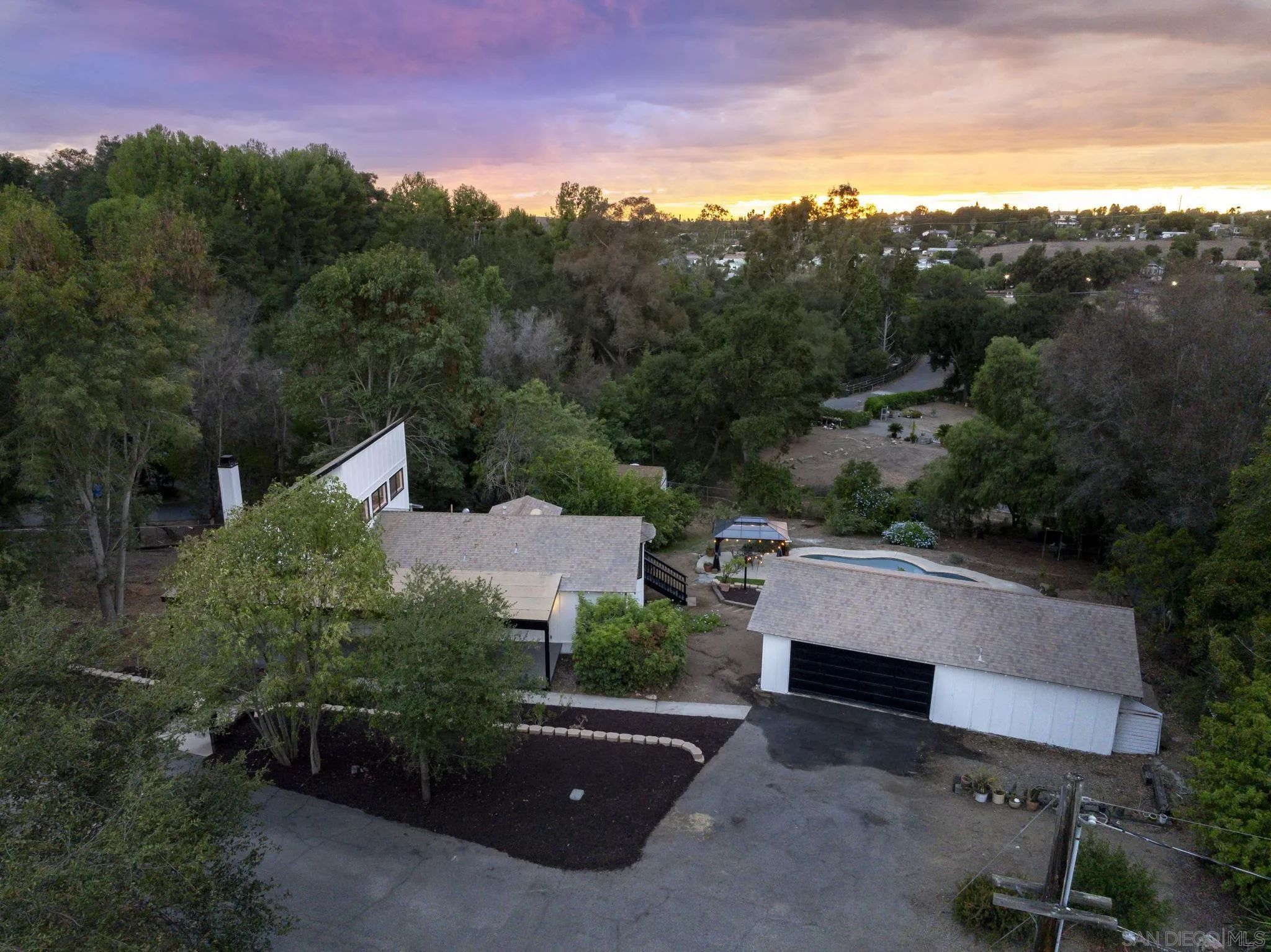1590 Dorothea Avenue Fallbrook, CA 92028 - Photo 36 of 42 an aerial view of a house with mountain view