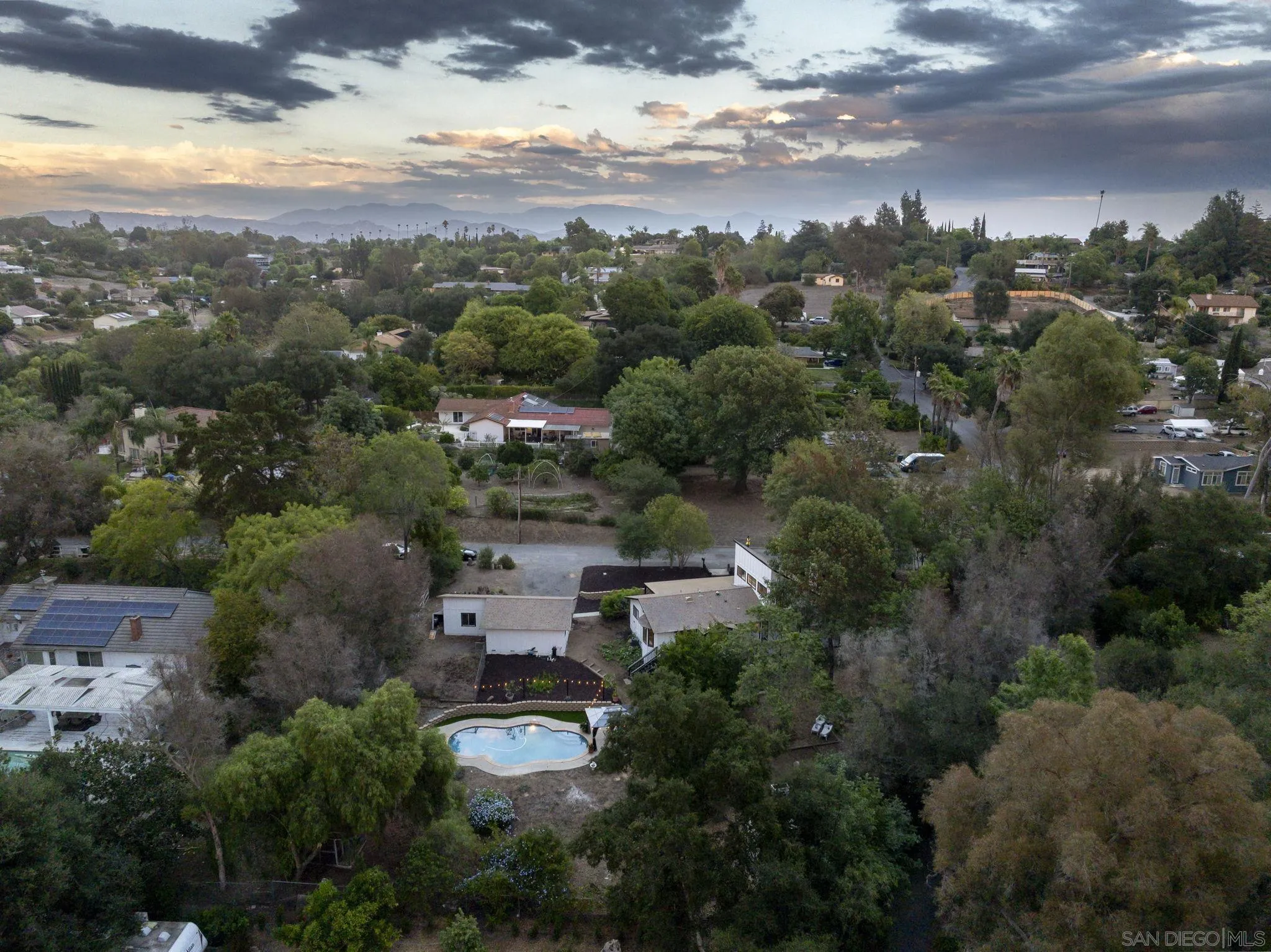1590 Dorothea Avenue Fallbrook, CA 92028 - Photo 38 of 42 an aerial view of a city with lots of residential buildings