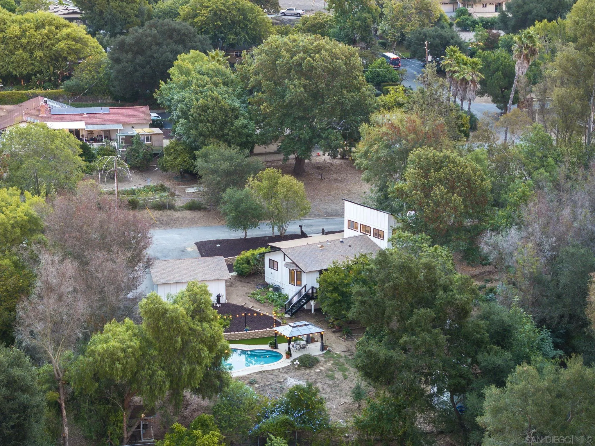 1590 Dorothea Avenue Fallbrook, CA 92028 - Photo 39 of 42 an aerial view of a house with outdoor space