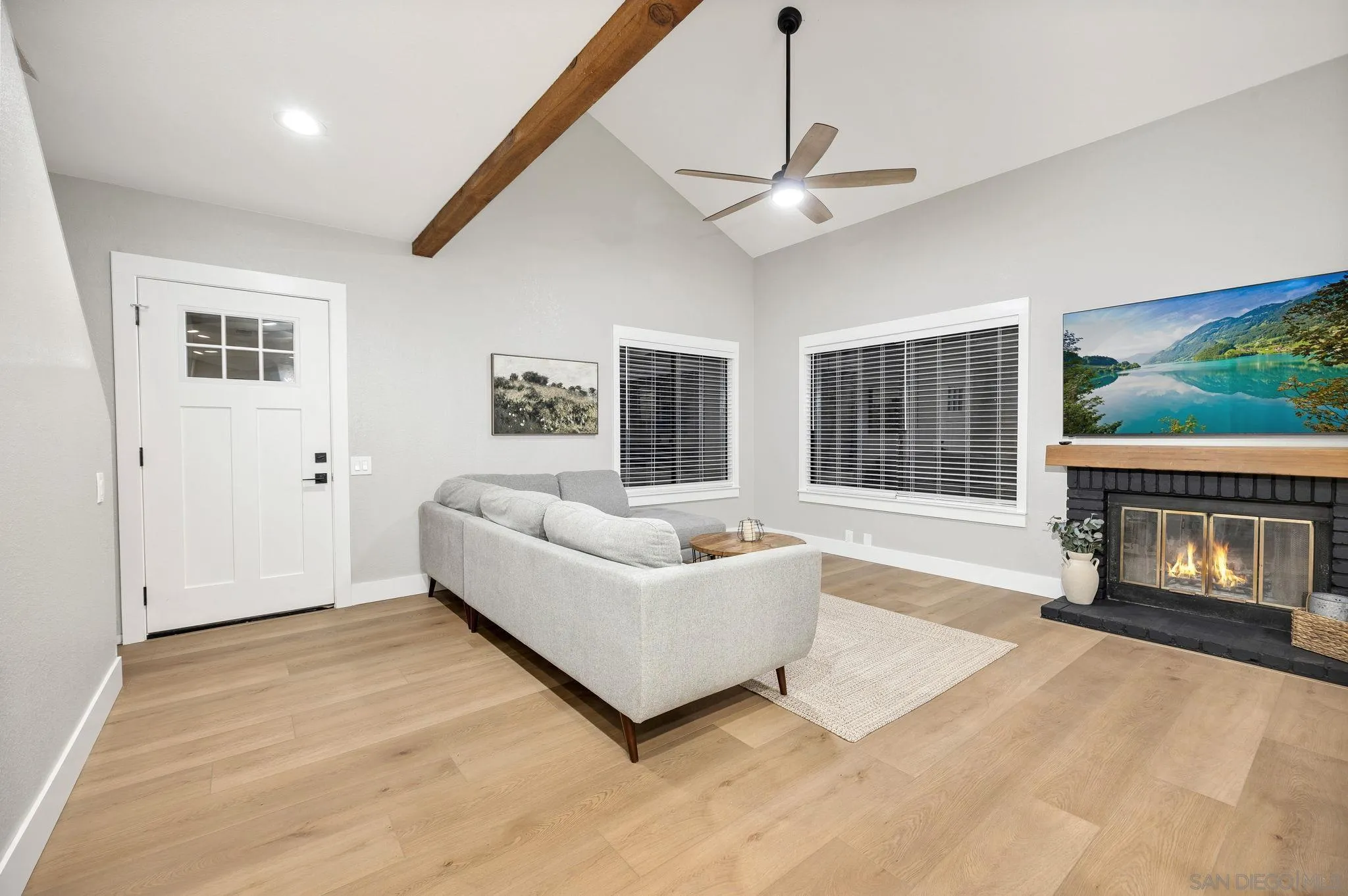 1590 Dorothea Avenue Fallbrook, CA 92028 - Photo 5 of 42 a living room with furniture and a fireplace