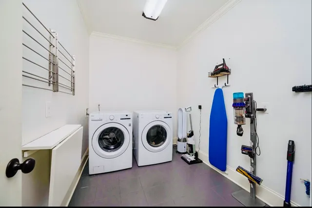 a spacious bathroom with a sink and a mirror