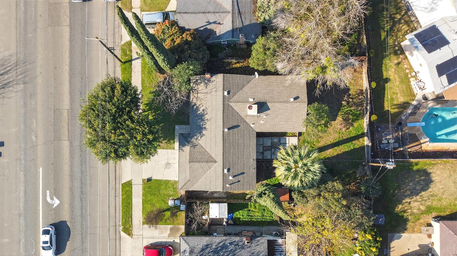 1611 East Olive Avenue Merced, CA 95340 - Photo 36 of 43 an aerial view of residential houses with outdoor space