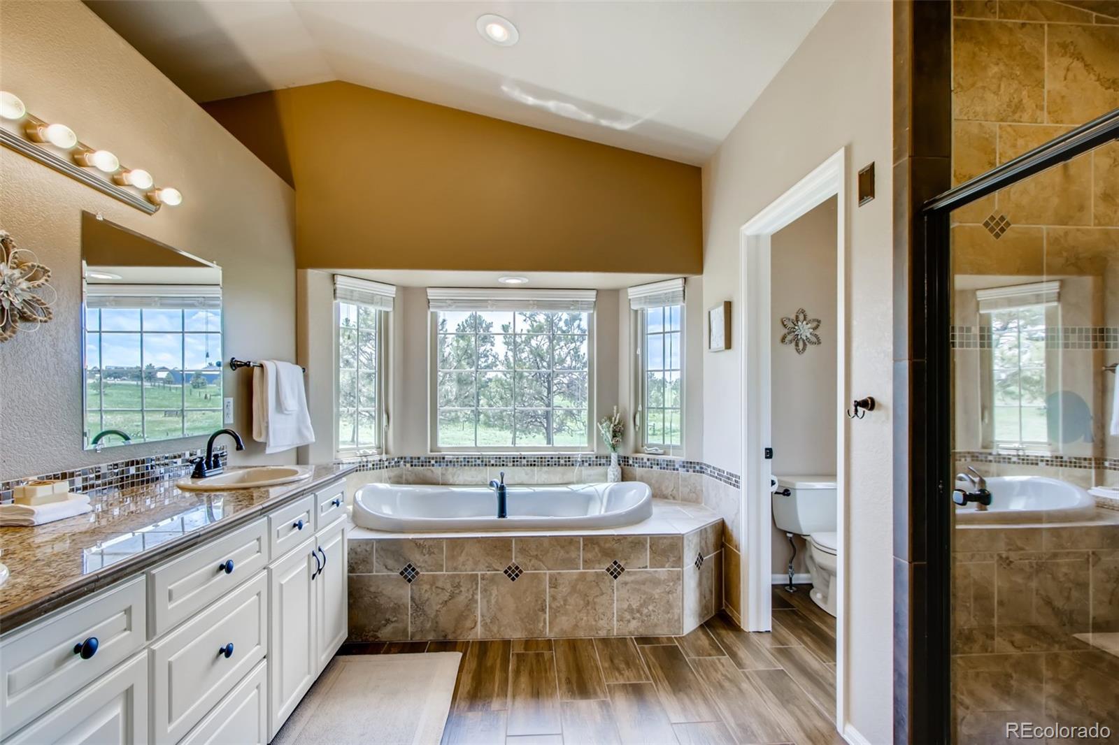 18030 Ranch Hand Road Peyton, CO 80831 - Photo 21 of 40 a large spacious bathroom with a large tub and sink