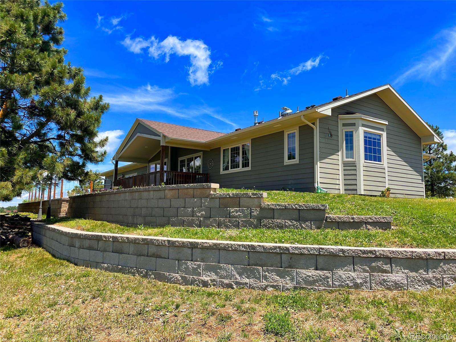 18030 Ranch Hand Road Peyton, CO 80831 - Photo 29 of 40 a front view of a house with a yard