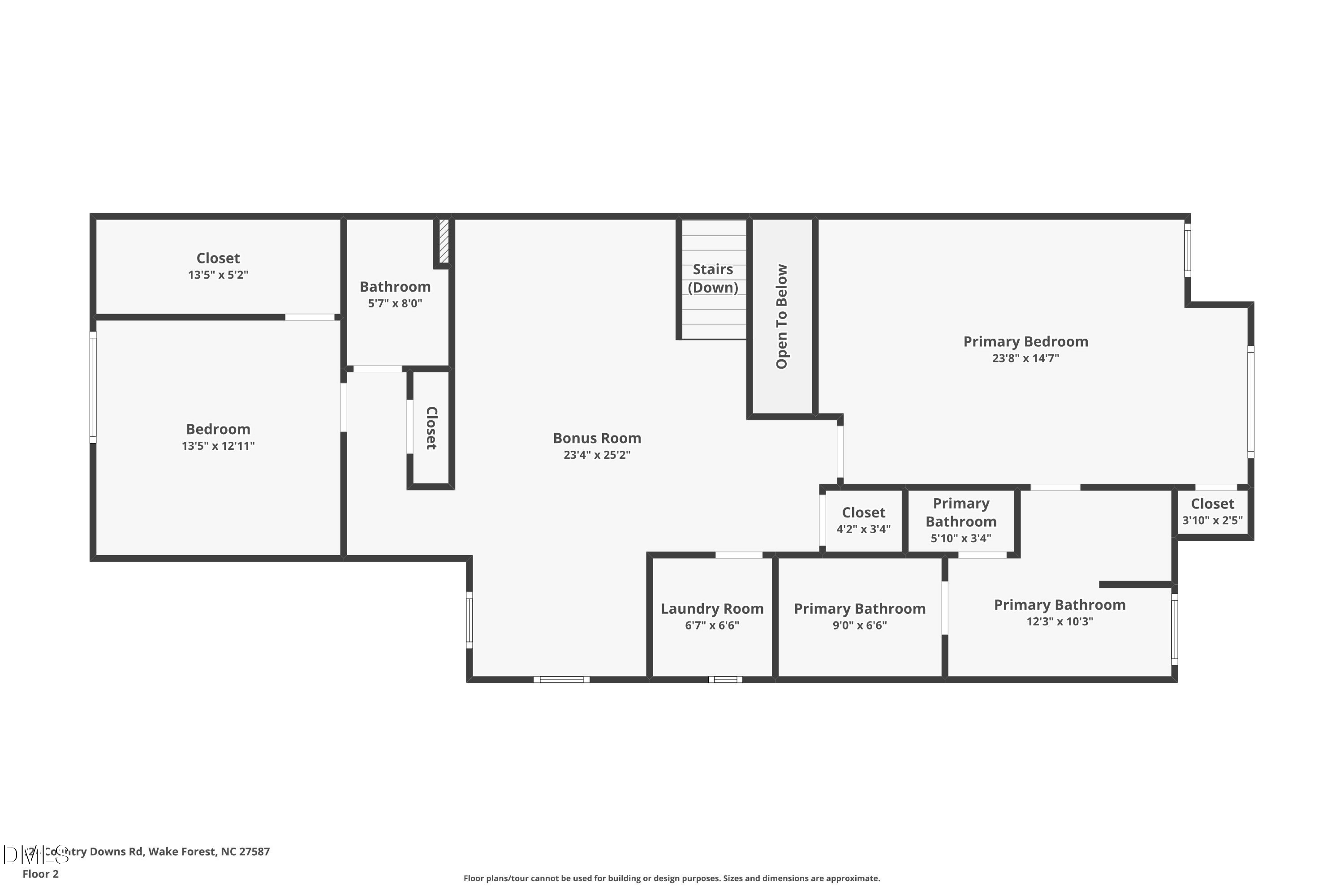 824 Country Downs Road Wake Forest, NC 27587 - Photo 42 of 43 a picture of a floor plan