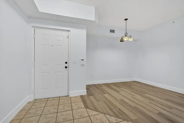 a view of an empty room