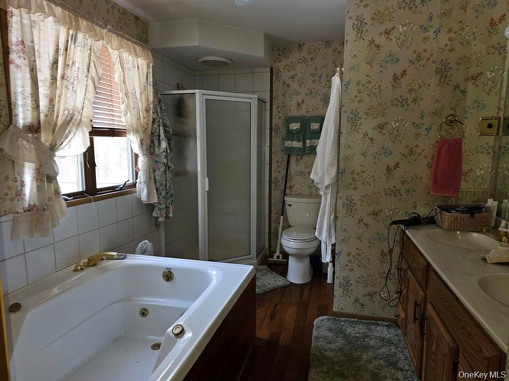 107 Eldred-Yulan Road Eldred, NY 12732 - Photo 19 of 24 a bathroom with a tub sink and a mirror