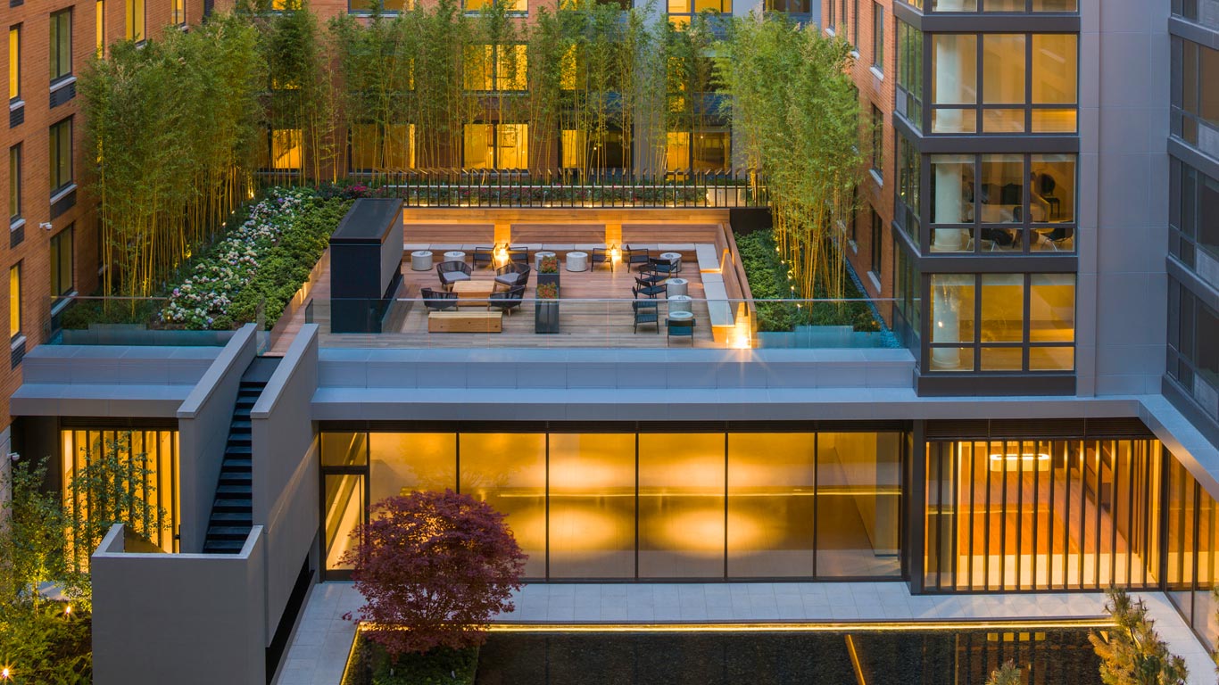 550 West 45th Street, Unit 2513 Manhattan, NY 10036 - Photo 17 of 22 front view of a house with a large window