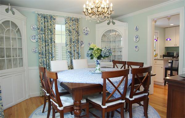 7 Westvale Road Milton, MA 02186 - Photo 3 of 14 a view of a dining room with furniture and chandelier