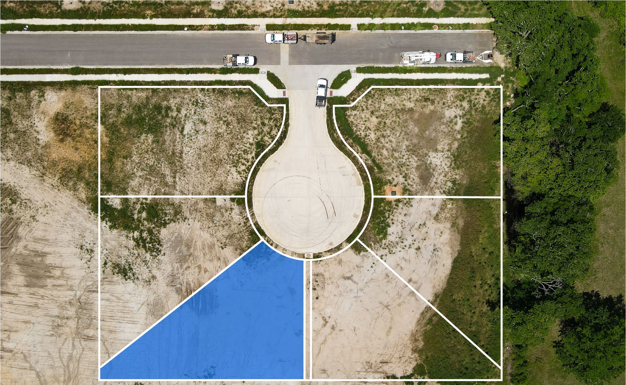 a bird view image of a house