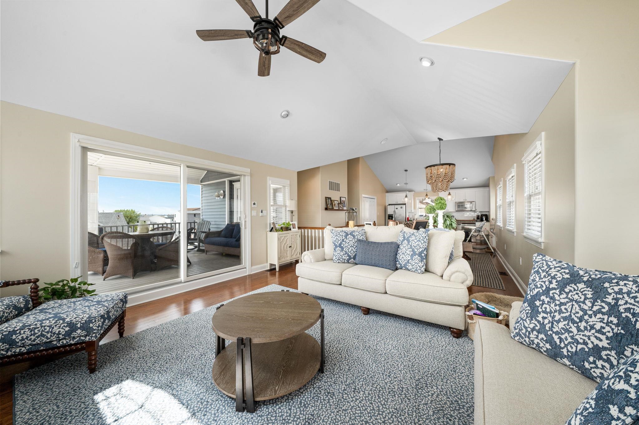 147 43rd Street Sea Isle City, NJ 08243 - Photo 20 of 50 a living room with furniture and a wooden floor