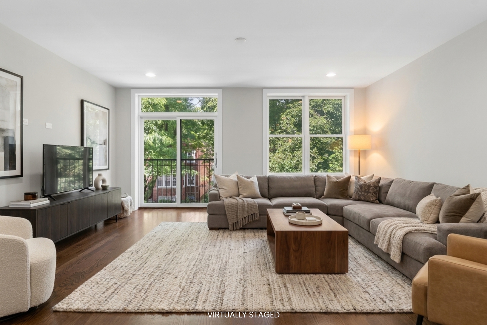 4845 North Keystone Avenue, Unit 2N Chicago, IL 60630 - Photo 2 of 21 a living room with furniture and a large window