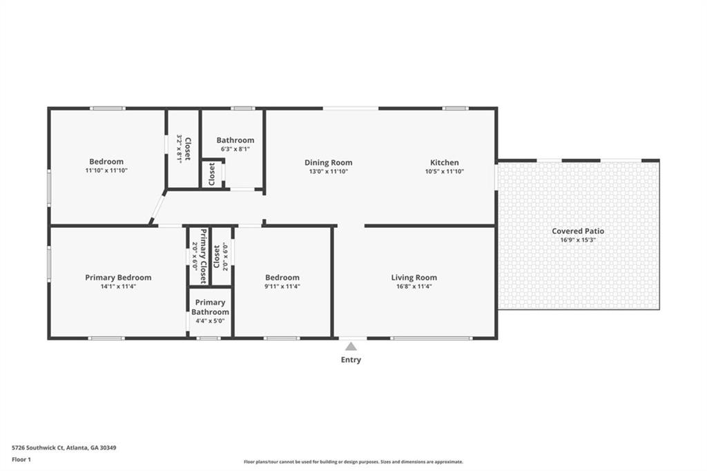 5726 Southwick Court Southwest Atlanta, GA 30349 - Photo 3 of 31 a picture of a room with a white wall and a refrigerator