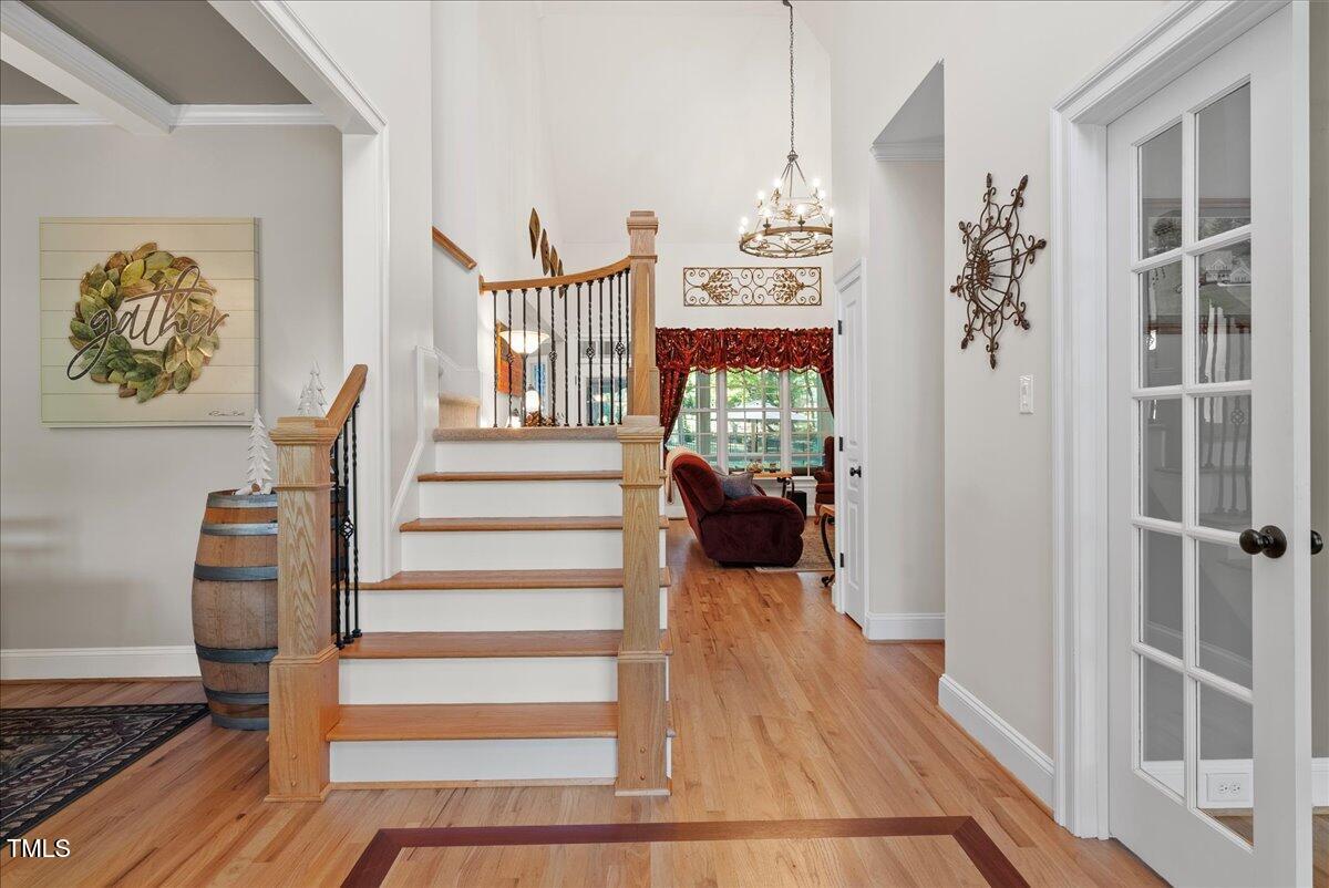 105 Jackson Road Youngsville, NC 27596 - Photo 34 of 55 a view of entryway and hall with wooden floor