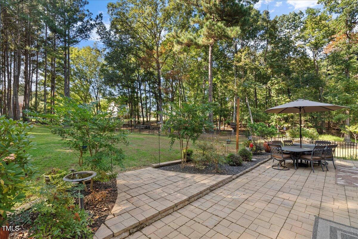 105 Jackson Road Youngsville, NC 27596 - Photo 49 of 55 a garden view with a seating space