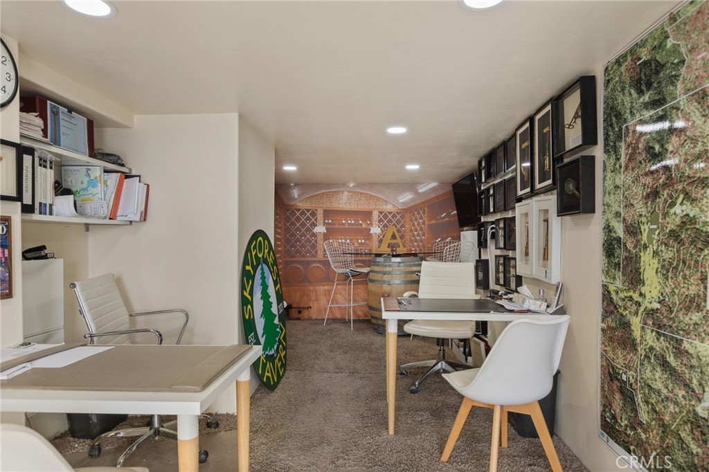 28670 Highway 18 Lake Arrowhead, CA 92385 - Photo 21 of 24 a workspace with furniture and stairs