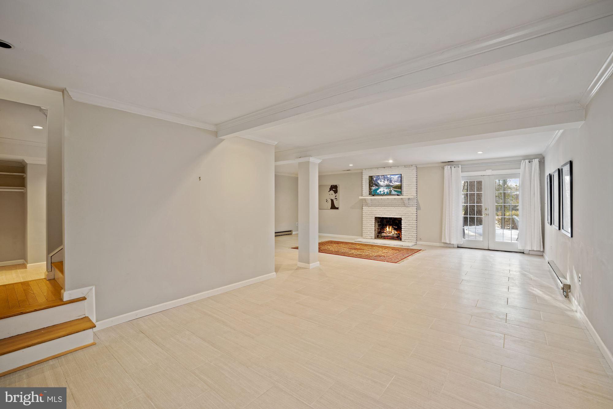 8500 Brook Road McLean, VA 22102 - Photo 35 of 44 Walkout Lower Level Recreation Room