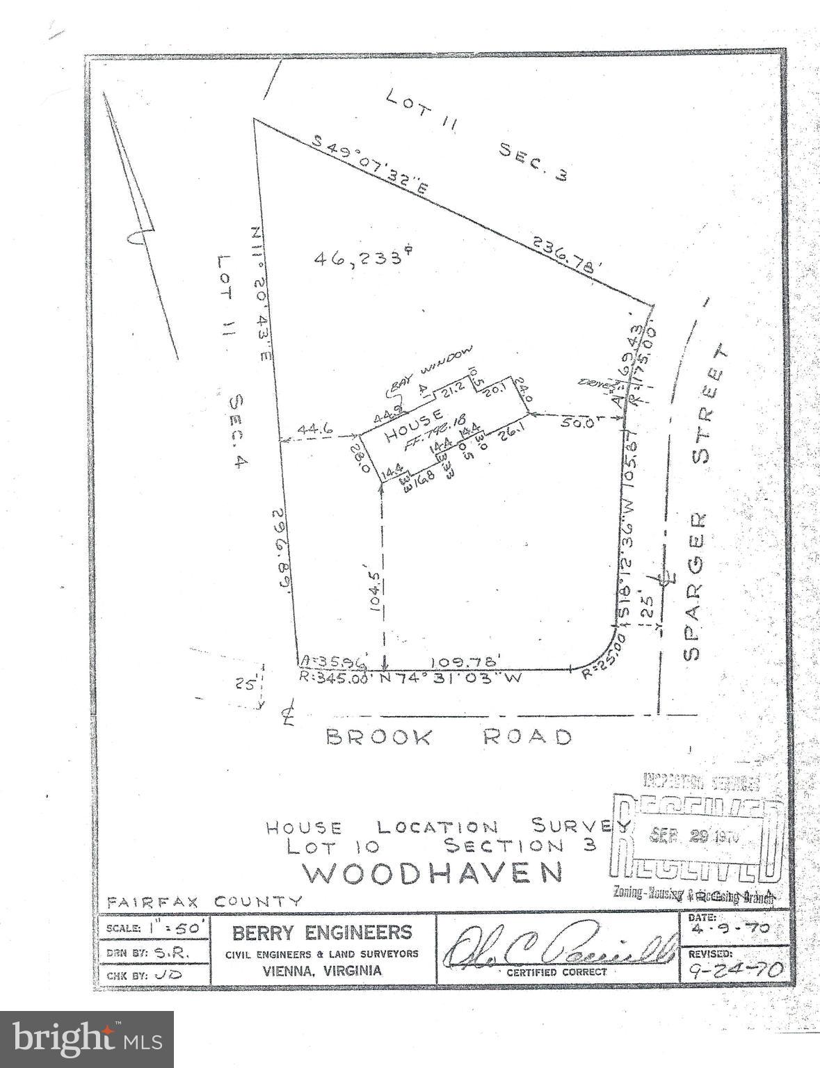 8500 Brook Road McLean, VA 22102 - Photo 44 of 44 1.06 Acre Lot Plat