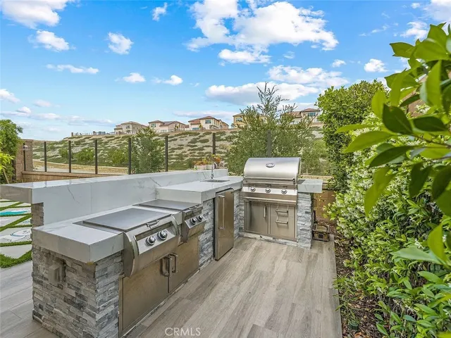a view of a kitchen with a stove