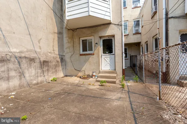 a backyard of a house