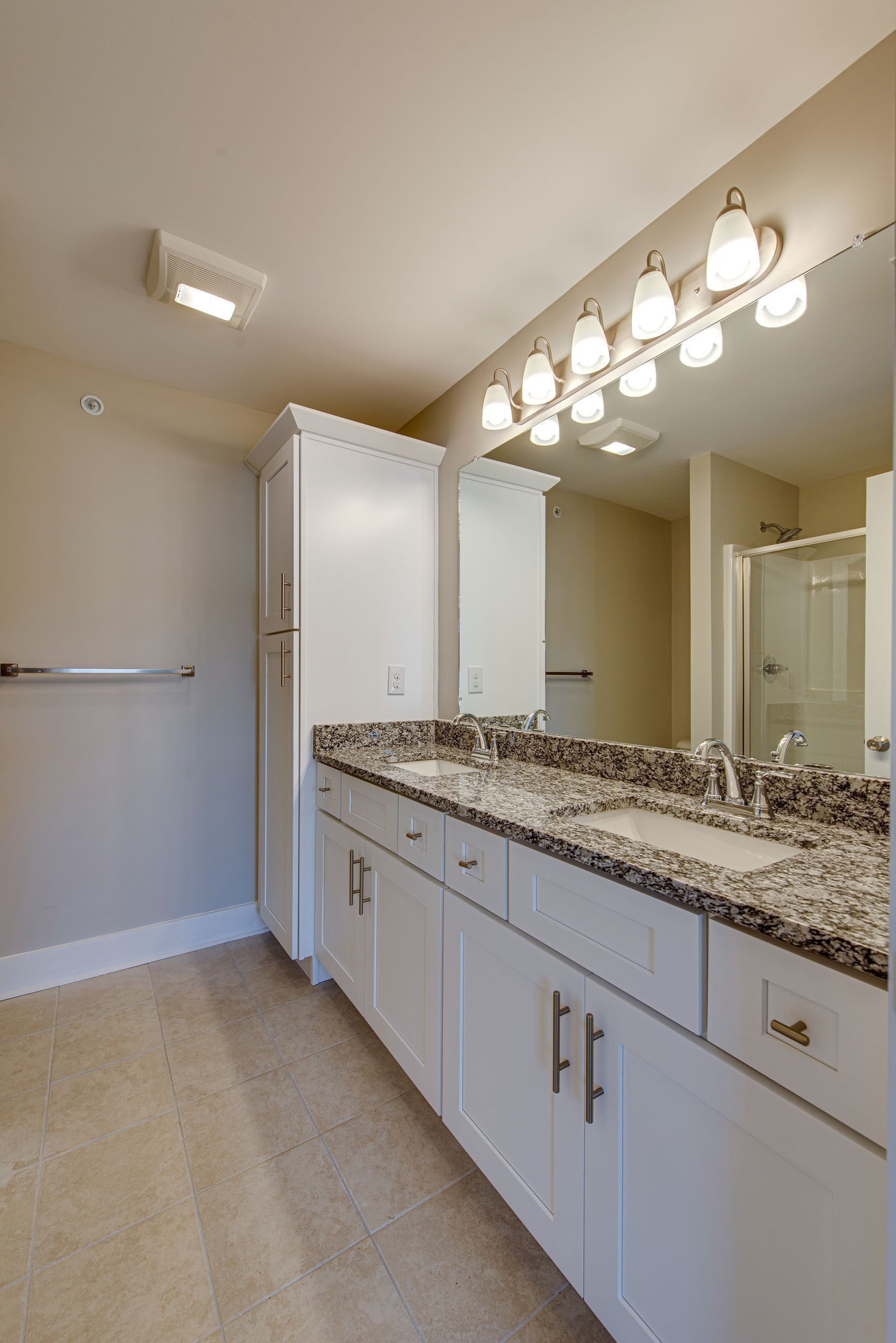3010 Coriander Dr Spring Hill Spring Hill, TN 37174 - Photo 27 of 37 a bathroom with a granite countertop sink and a mirror
