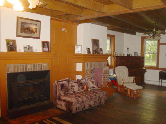8888 East Walnut Grove Road Davis, IL 61019 - Photo 2 of 6 a living room with furniture and a fireplace