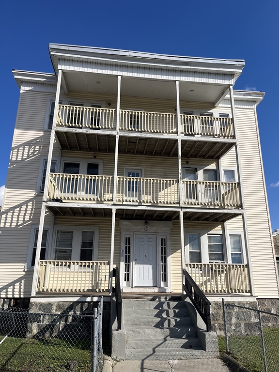 a front view of a house
