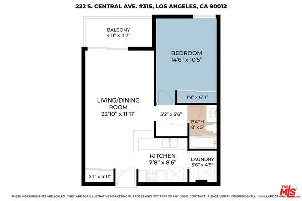 $365,000 | 222 South Central Avenue, Unit 315, Los Angeles, CA 90012
