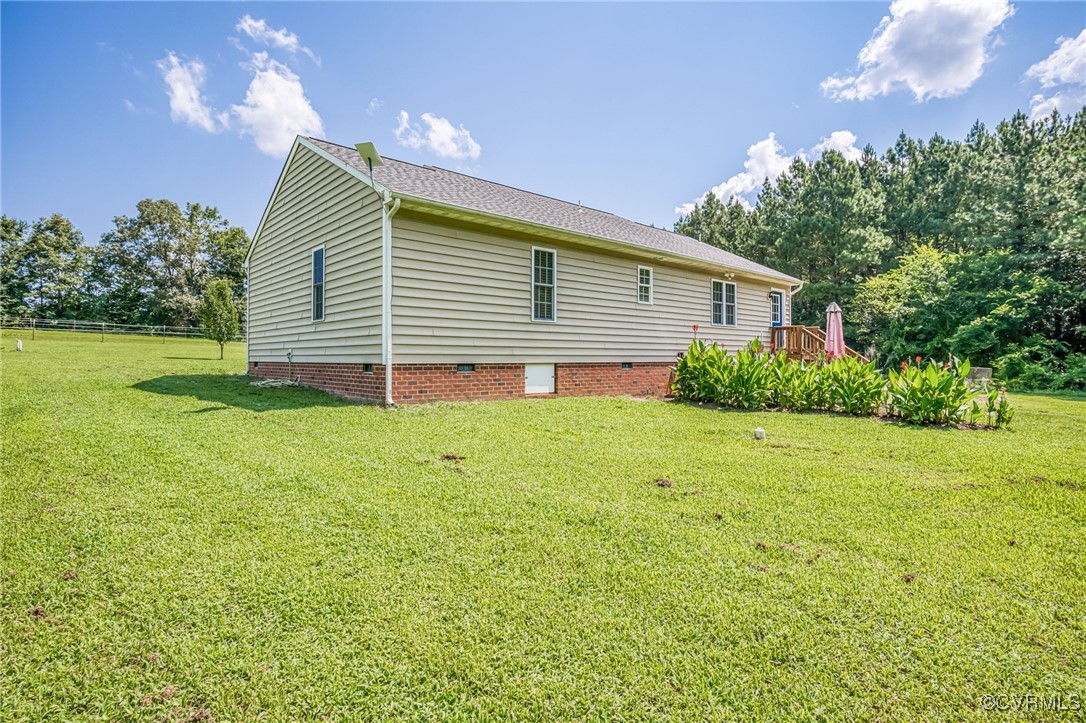 2118 Dorrell Road Aylett, VA 23009 - Photo 7 of 36 View of home's exterior featuring crawl space and