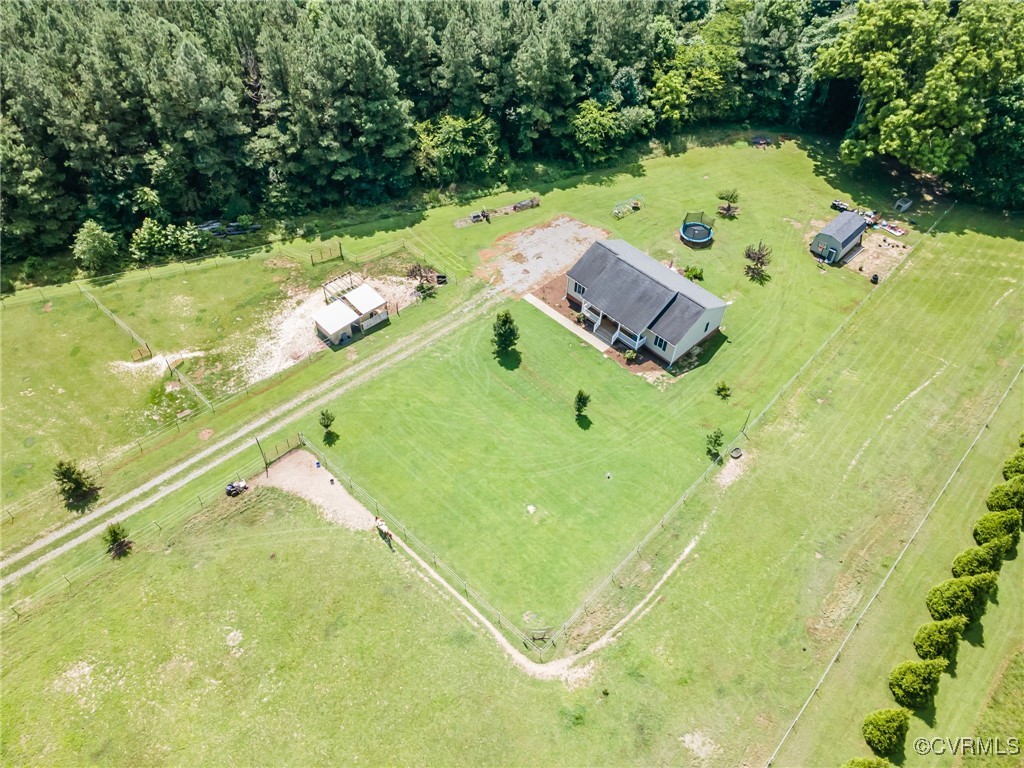 2118 Dorrell Road Aylett, VA 23009 - Photo 8 of 36 Aerial view of sparsely populated area