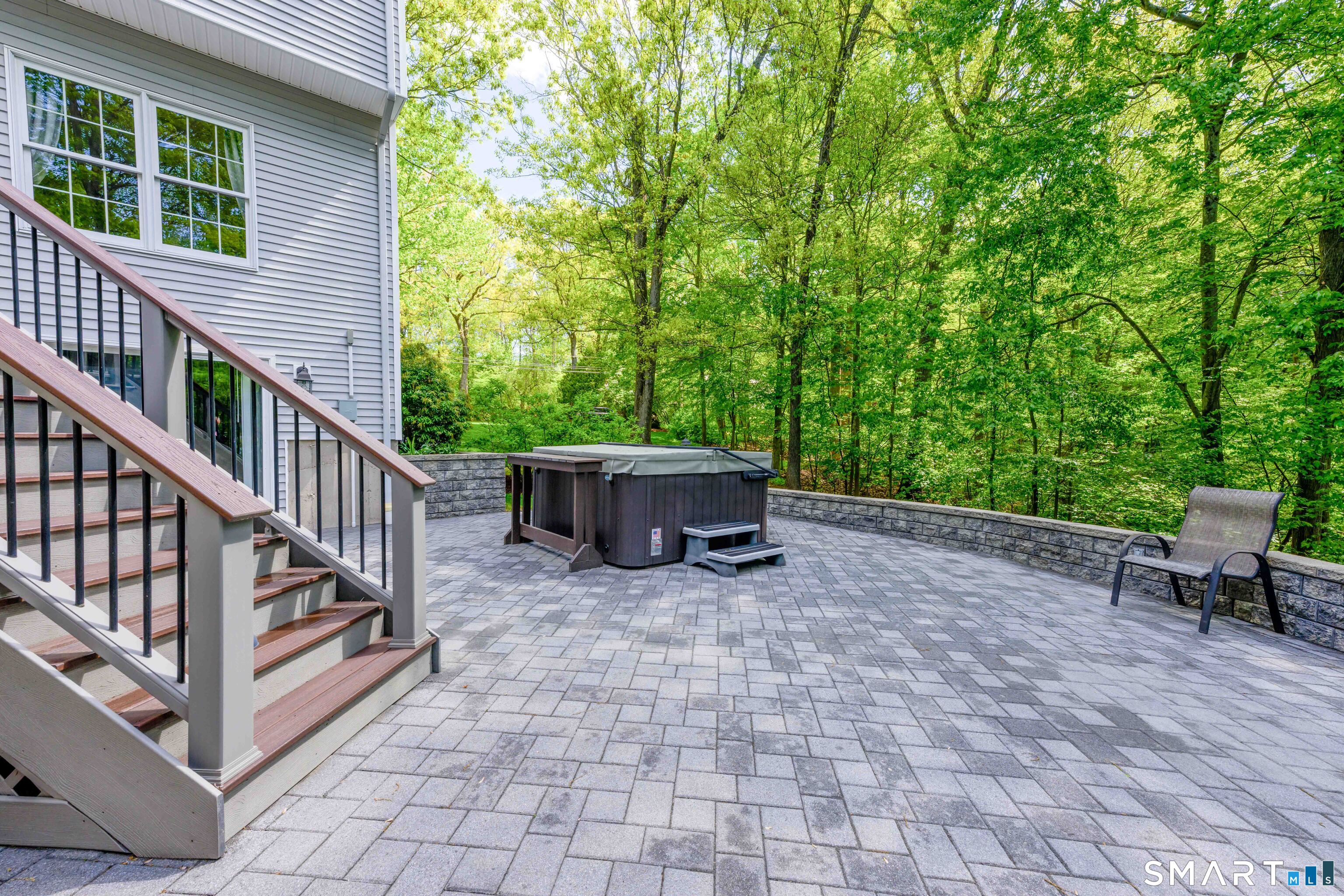 4 Crystal Lane Wallingford, CT 06492 - Photo 36 of 40 a view of backyard with deck and trees