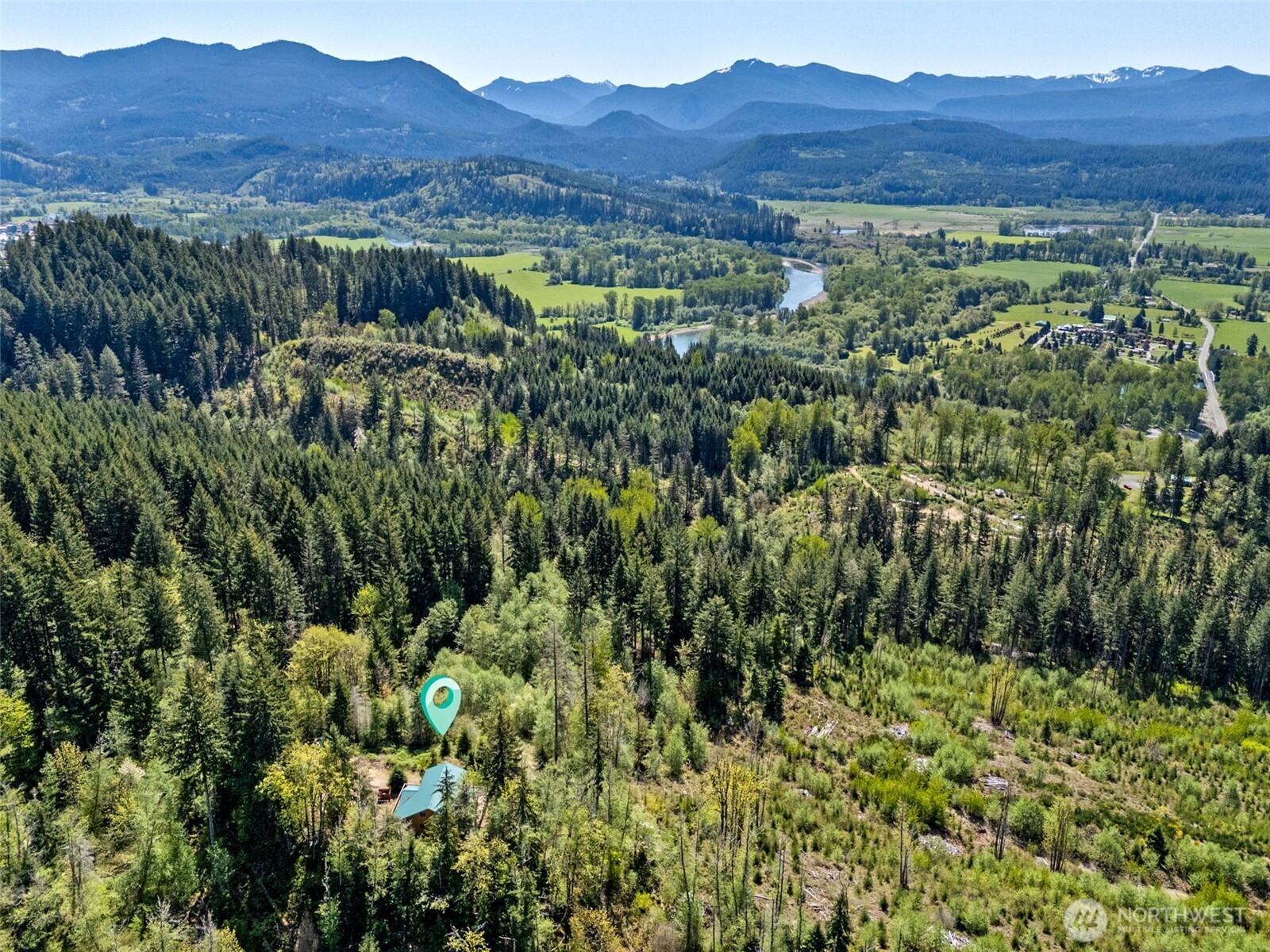 0 Boyd Road Randle, WA 98377 - Photo 33 of 39 a view of a lush green field with mountains in the background