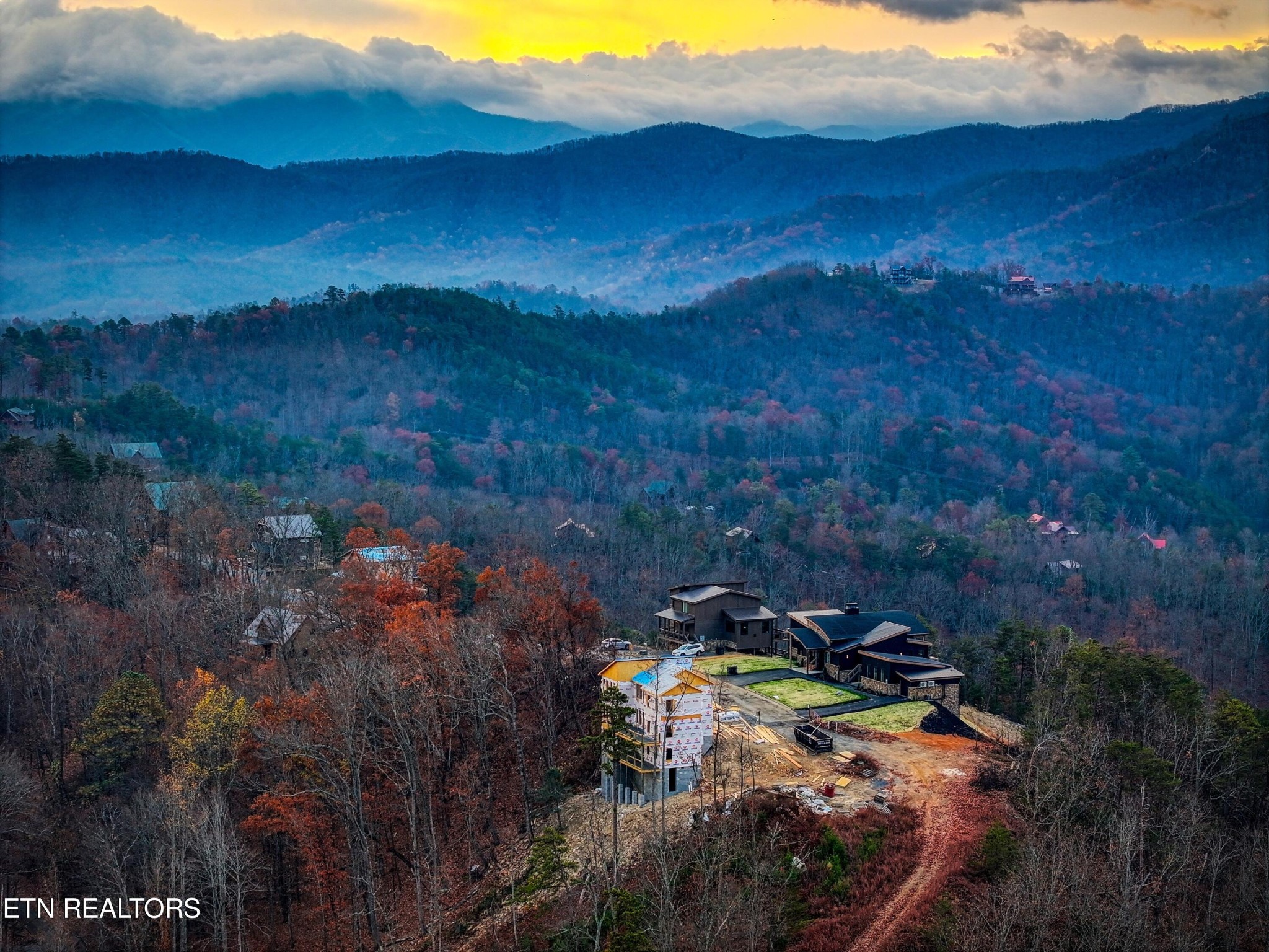 2670 Cloud View Drive Sevierville, TN 37862 - Photo 18 of 47 a view of a city with sunset view