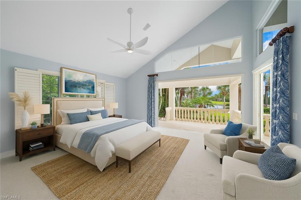 2969 Wulfert Road Sanibel, FL 33957 - Photo 28 of 44 a bedroom with a bed and a large window