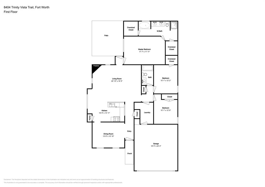8404 Trinity Vista Trail Fort Worth, TX 76053 - Photo 18 of 18 View of room layout