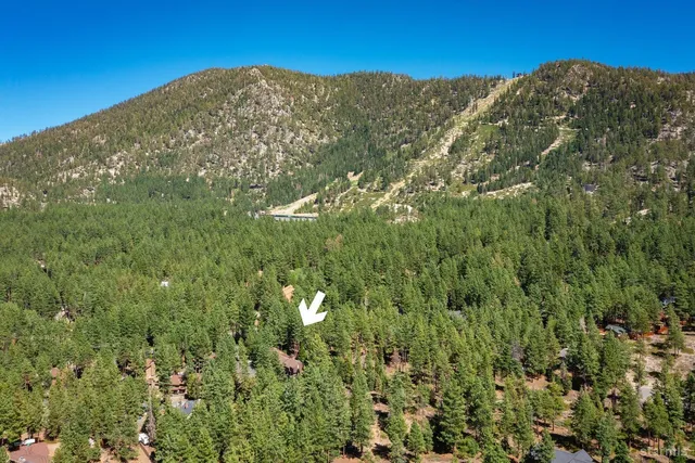 a view of a large mountain